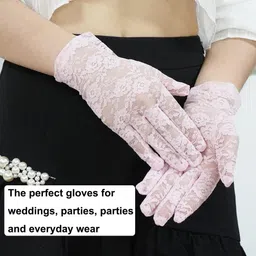 okara Floral Print Evening Women Gloves image 3