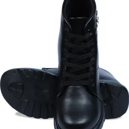 romds Stylish Casual High Ankle Boots For Women (R-P-9212-BL-3) Boots For Women image 4