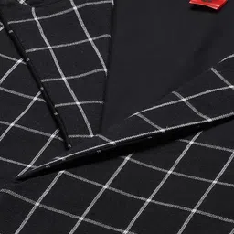 cottinfab Women Checkered Single Breasted Casual Blazer image 4