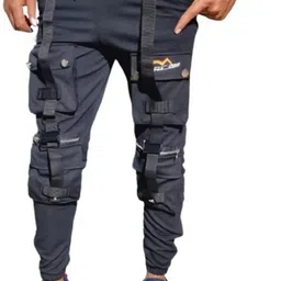 Men Striped Black Track Pants-image-13