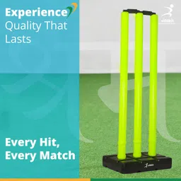 vifitkit Cricket Stumps for Cricket Ground, Match, Tournament Stump with Stand & Bails image 4