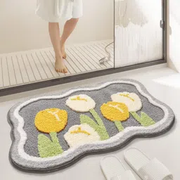 roseate Microfiber Bathroom Mat-picture-18