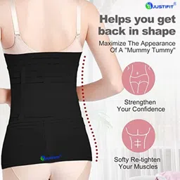 justifit 3 in 1 Postpartum Belly Wrap Maternity Belt After delivery waist support Abdominal Belt image 3