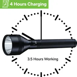 mr.light 2.7Kms Long Rechargeable 6000mAh Li-Ion Aluminium Flashlight|Cobra Series-GT35 Torch image 3