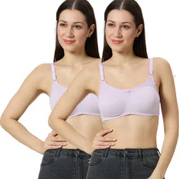 libertina Pack of 2 Women Everyday Non Padded Bra-picture-29
