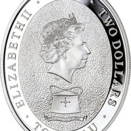 vkcoins 2014 Tokelau Year of the Horse Elements Prf (Oval)-2 Dollars Coloured Modern Coin Collection image 2