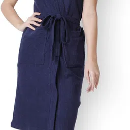 lacylook Navy Blue Large Bath Robe image 1