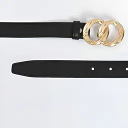 darkleatheris Women Casual Black Synthetic Belt image 4