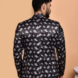 metronaut Men Printed Single Breasted Casual Blazer image 2
