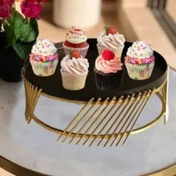 INDIAN ARTISANS CAKE STAND Iron Cake Server image 4