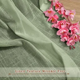 homemonde 213.36 cm (7 ft) Cotton Transparent Door Curtain Single Curtain image 5