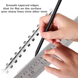 tia crafts 40 inch, 100 cm / 1 meter Stainless Steel Ruler Scale Long double Side Measuring Ruler image 3