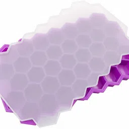 blapoxe 37-Grid Honeycomb Shape Food Grade Silicone Stackable Ice Cube Mold Tray for Jelly Chocolate Cocktails, Whiskey and Ice Drinks Multicolor Silicone Ice Cube Tray-picture-24