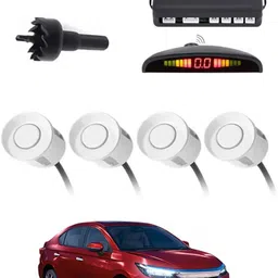 zplus 4White Parking Sensor With LED Display Increased Safety For Car-58 Safety of Passengers/Car One Alarm Kit-1755 Parking Sensor-picture-35