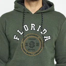 duke Men Full Sleeve Printed Hooded Sweatshirt image 4