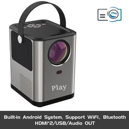 PLAY Latest 2022 MP11 Full HD Native Android Bluetooth Home theater cinema Projector (6500 lm / Wireless / Remote Controller) Portable Projector image 2