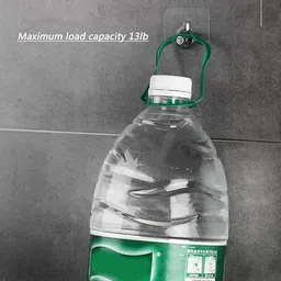 steffan Self Adhesive Wall Hooks - Heavy Duty Transparent Hooks Hook 10 image 3