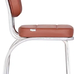 da urban Benton Tan Without Arms | Heavy Duty Frame | Study Chair | Leatherette Office Visitor Chair image 5