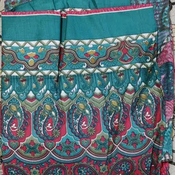 ffftrders Unstitched Cotton Blend Salwar Suit Material Floral Print image 3