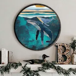 The Deep End Canvas Art Prints In Blue By The Artment-image-87