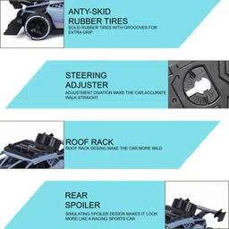 p s galaxy Rechargeable High Speed Racing Remote Control Car for Kids 2.4 GHZ, 1:16 Scale image 4