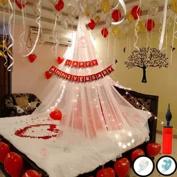 party midlinkerz Solid Tent Romantic Decoration Set party decorations items for husband,wife. Balloon-picture-25