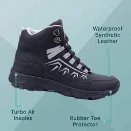 bacca bucci DEODAR 6 inches Riding Boots for Mountaineering Backpacking Hiking & Trekking Boots For Men image 3