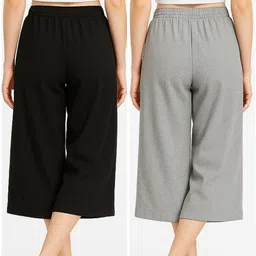 brand flex Women Black, Grey Capri image 2