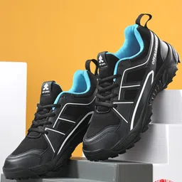 OFF LIMITS Men Black Mesh Running Non-Marking Cricket Sneaker Shoes-image-6