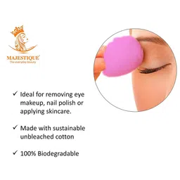 MAJESTIQUE Set Of 200 Soft Makeup Removing Cotton Balls image 2