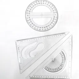 simrah SET SQUARE & CIRCLE 360 DEGREE COMBO Ruler-picture-26