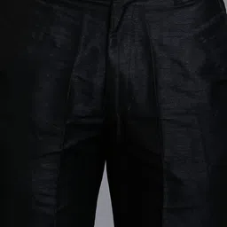 VASTRAMAY Mandarin Collar Sequinned Straight Kurta With Trousers & Nehru jacket image 3