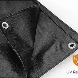 TARPULINE 18X24 FEET BLACK 200 GSM Tent - For protection sheet for tent,roof, cars or motor vehicles waterproofing-image-13