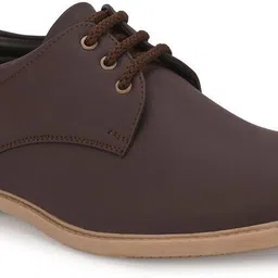 averatto Brown Office Wear & Party Wear Semi Formal shoe(A9905) Lace Up For Men image 2