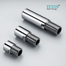 tetos Stainless Steel 1.5 Inch Extension Nipple for Pipe Fittings (Pack of 10) Faucet Nozzle image 4