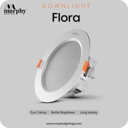 murphy Flora 7W LED Down Light, Cool White Light, Round, Recess (Pack of 2) Ceiling Light Ceiling Lamp image 4