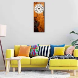 olive tree 8 Inches Stylish Wooden Clock image 1