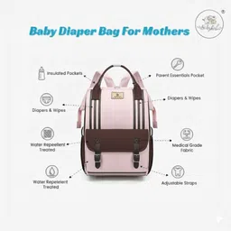 baby holic Baby Diaper Bag for Mothers | Large Capacity Maternity Backpack TRAVELLING DIAPER BAG image 4
