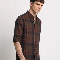 THE BEAR HOUSE Tartan Checked Slim Fit Casual Shirt image 3