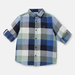 United Colors of Benetton Boys Buffalo Checks Cotton Casual Shirt-picture-27