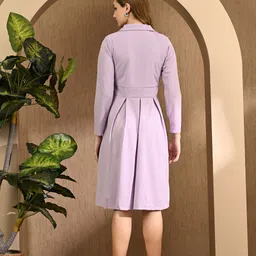 euphoria wardrobe Cotton Blend Solid Coat For Women image 2