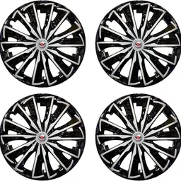 cubodeplato Elegant DC (silver-Black)13Inch Wheel Cover For NA Alto K10, Santro Xing, Kwid, Wagon R D, Spark image 2