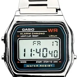 timefit Unisex Casual Wrist Series Digital Watch - For Men & Women flip-gaseoSilver_1AS055 image 1