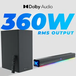 ZEBRONICS Juke Bar 900 Dolby Audio with Wireless Subwoofer,RGB LED Light 360 W Bluetooth Soundbar image 3