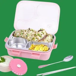 kello Stainless Steel Airtight Leak Proof Tiffin Box with Mini Container Inside K51 3 Containers Lunch Box-picture-33