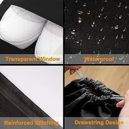 vaidraj Travel Shoe Bag Shoe Pouch for Travelling Pack of 18 Shoe Cover for Travel(3_18) Polyester, Plastic Maroon Boots Shoe Cover, High Ankle Shoe Cover, High Heeled Shoe Cover, Toes Shoe Cover image 4