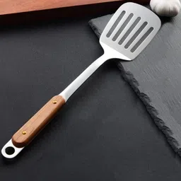 kitchtool Wood Stainless Steel Slotted Kitchen Tool Set-picture-17