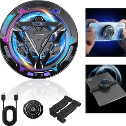 Verilux Phone Cooler Fan for Gaming with RGB LED and 3 Modes Clips Cooling Pad-picture-18