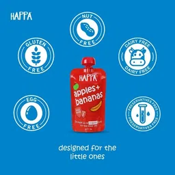 happa Organic Apple&Banana Fruit Puree Cereal image 5