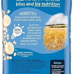 gerber Baby Cereal 2nd Foods Probiotic, Oatmeal Banana Cereal image 2